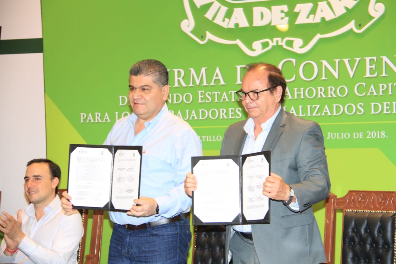 Firma Gobernador del Estado Convenio el Fondo Estatal del Ahorro Capitalizable para los trabajadores formalizados del Sector Salud
