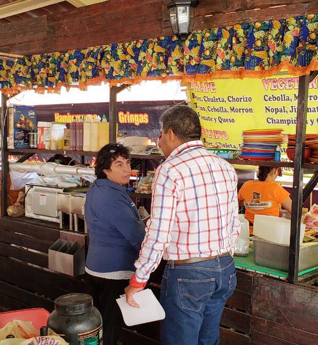 Inspección permanente de Secretaria de salud en la Feria Saltillo 2018