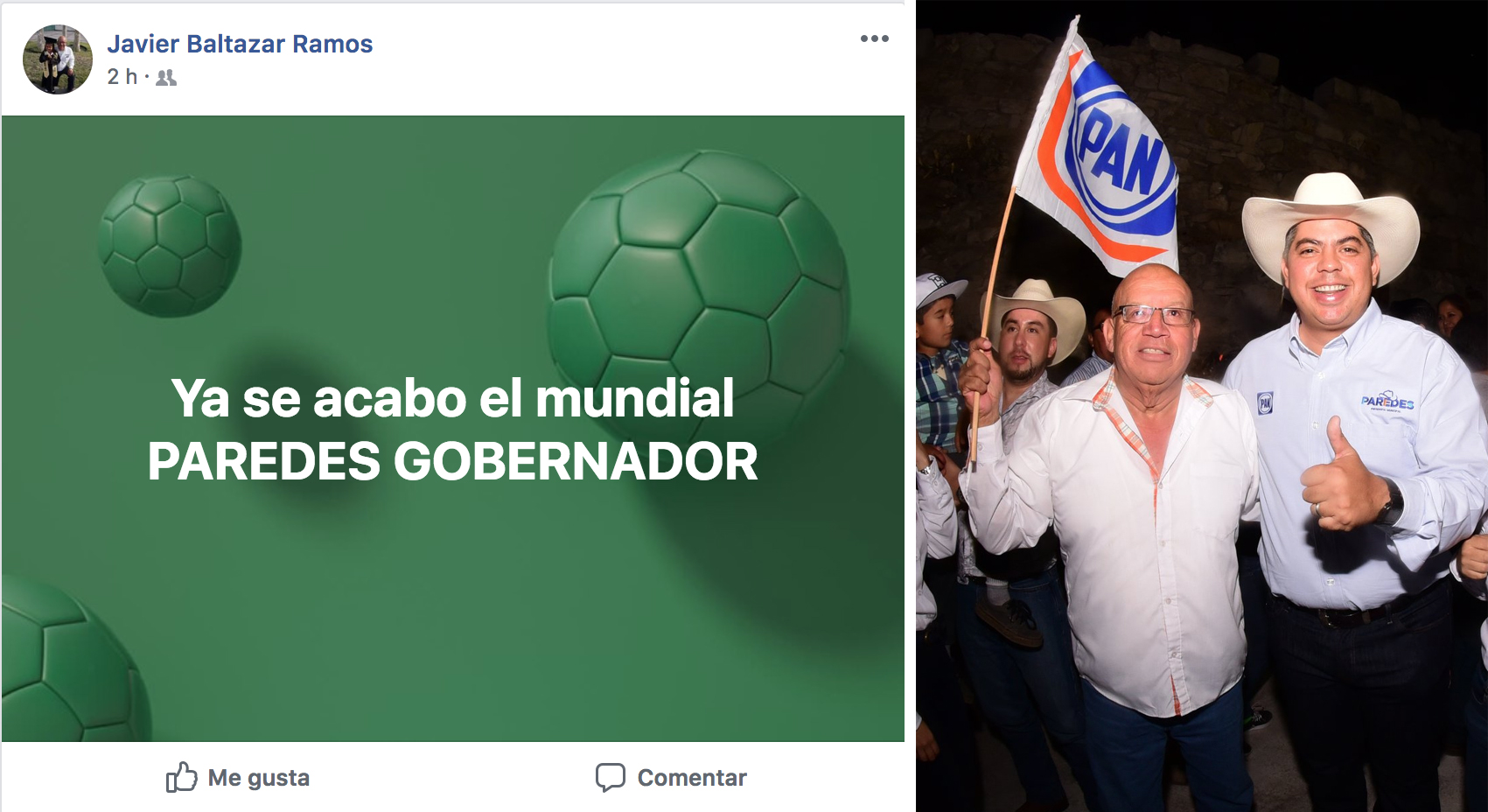 Se destapa Paredes para gobernador de Coahuila