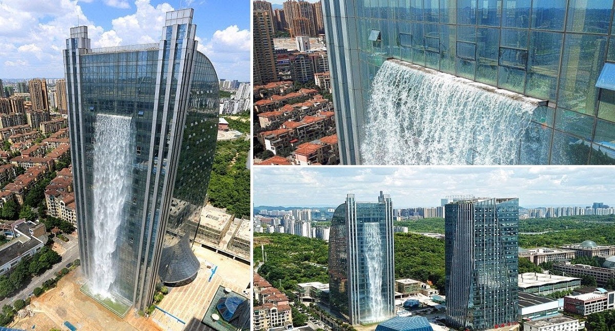 VIDEO: China tiene la cascada artificial más alta del mundo