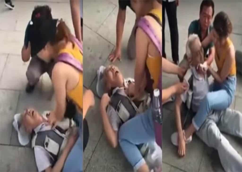 Abuelito sufre infarto y es resucitado por joven estudiante