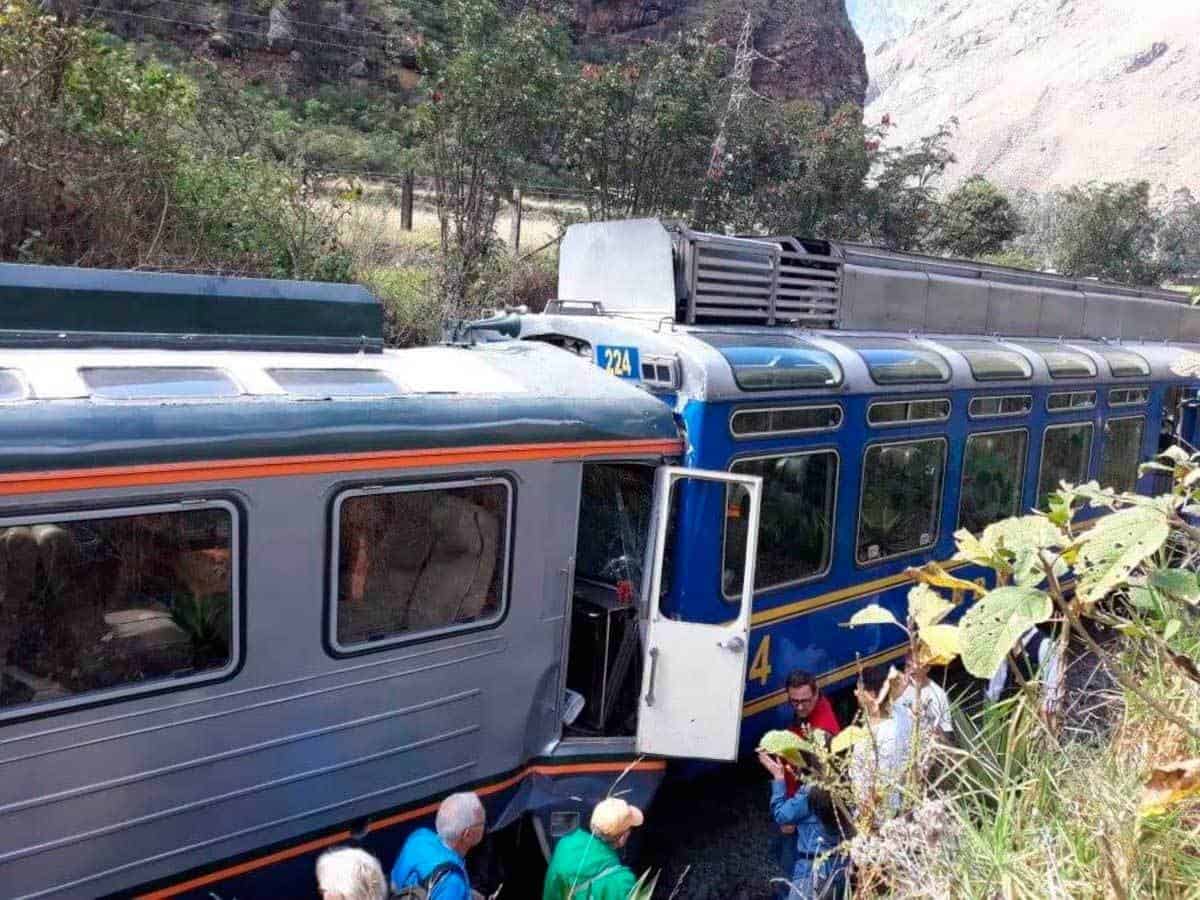 Choque de trenes en Machu Picchu deja varios lesionados