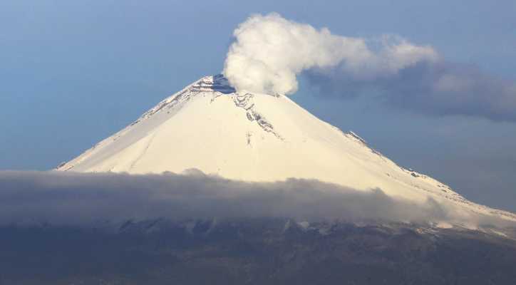 Popocatépetl emite 16 exhalaciones de baja intensidad