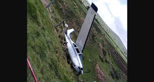 Aterrizaje de emergencia de avión pequeño en Hidalgo
