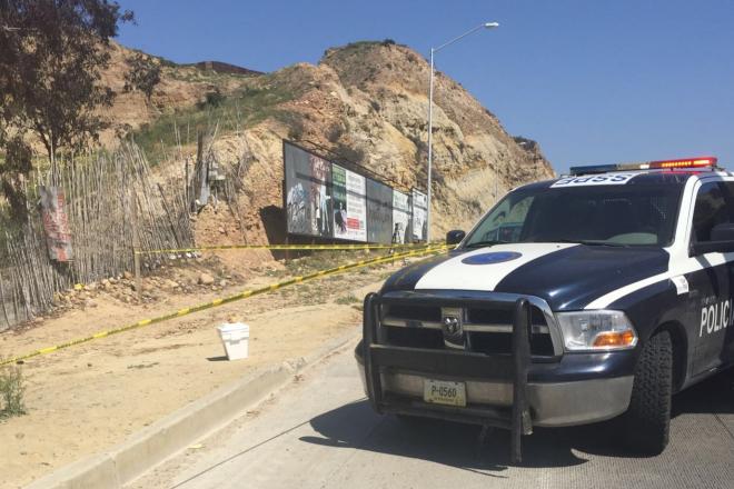 Hallan en BC cabeza humana dentro de maleta abandonada