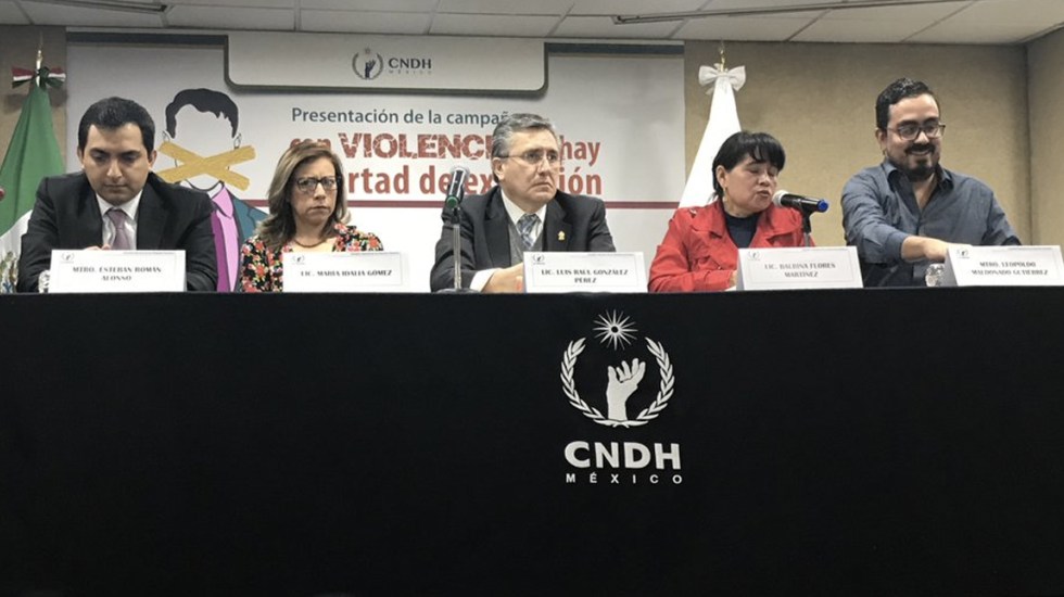 Derechos Humanos lanza campaña contra la violencia a periodistas