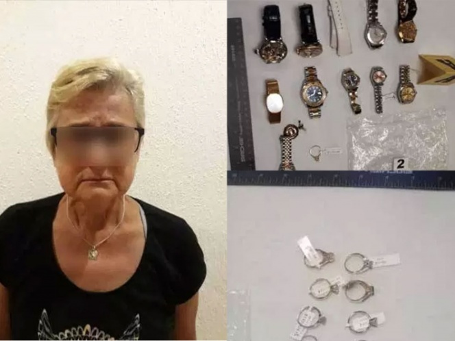 Detienen a italiana con crystal y joyas en Cancún