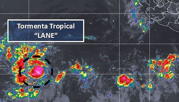Se forma tormenta tropical Lane en el Pacífico