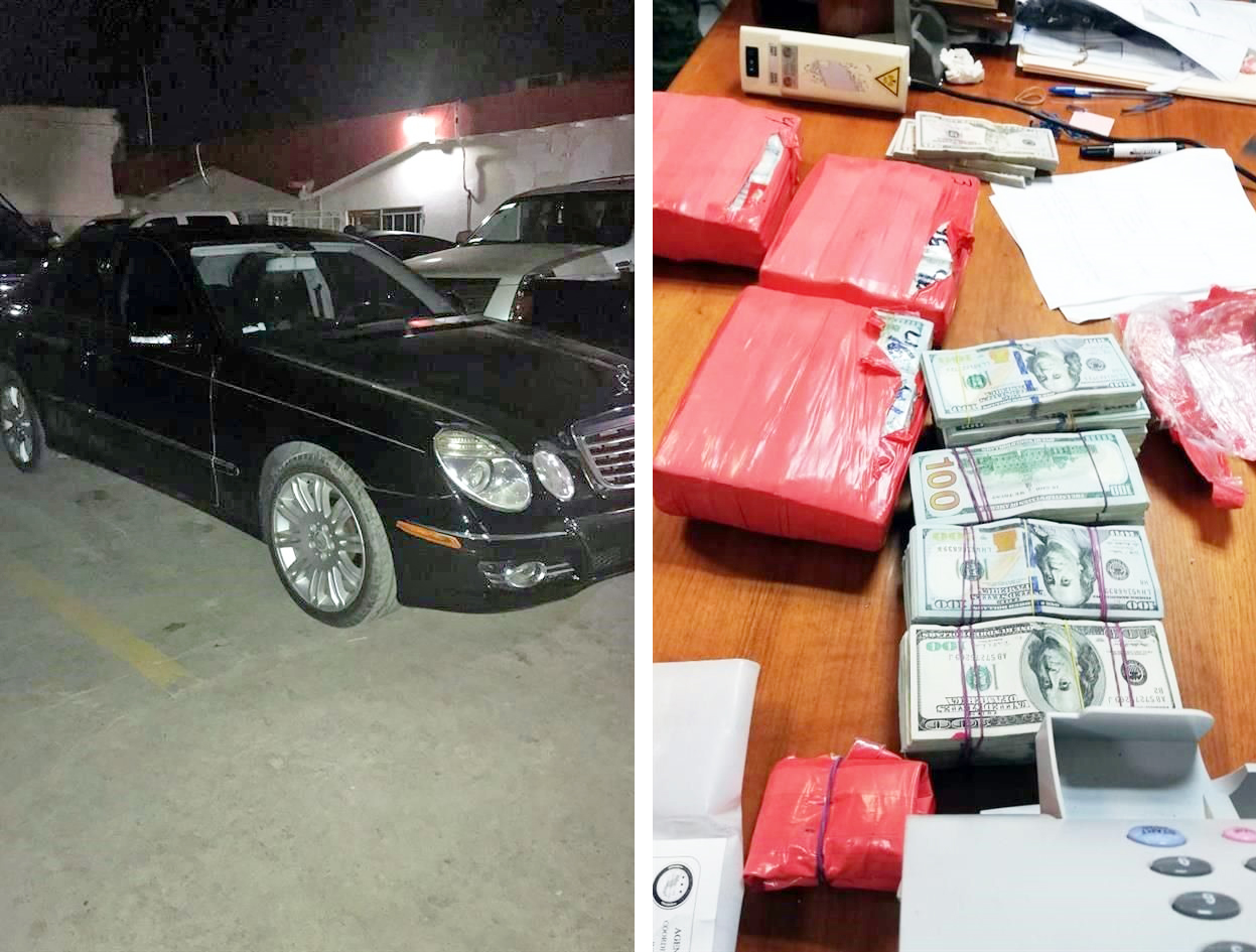 Incautan en Matamoros 33 vehículos y 700 mil dólares