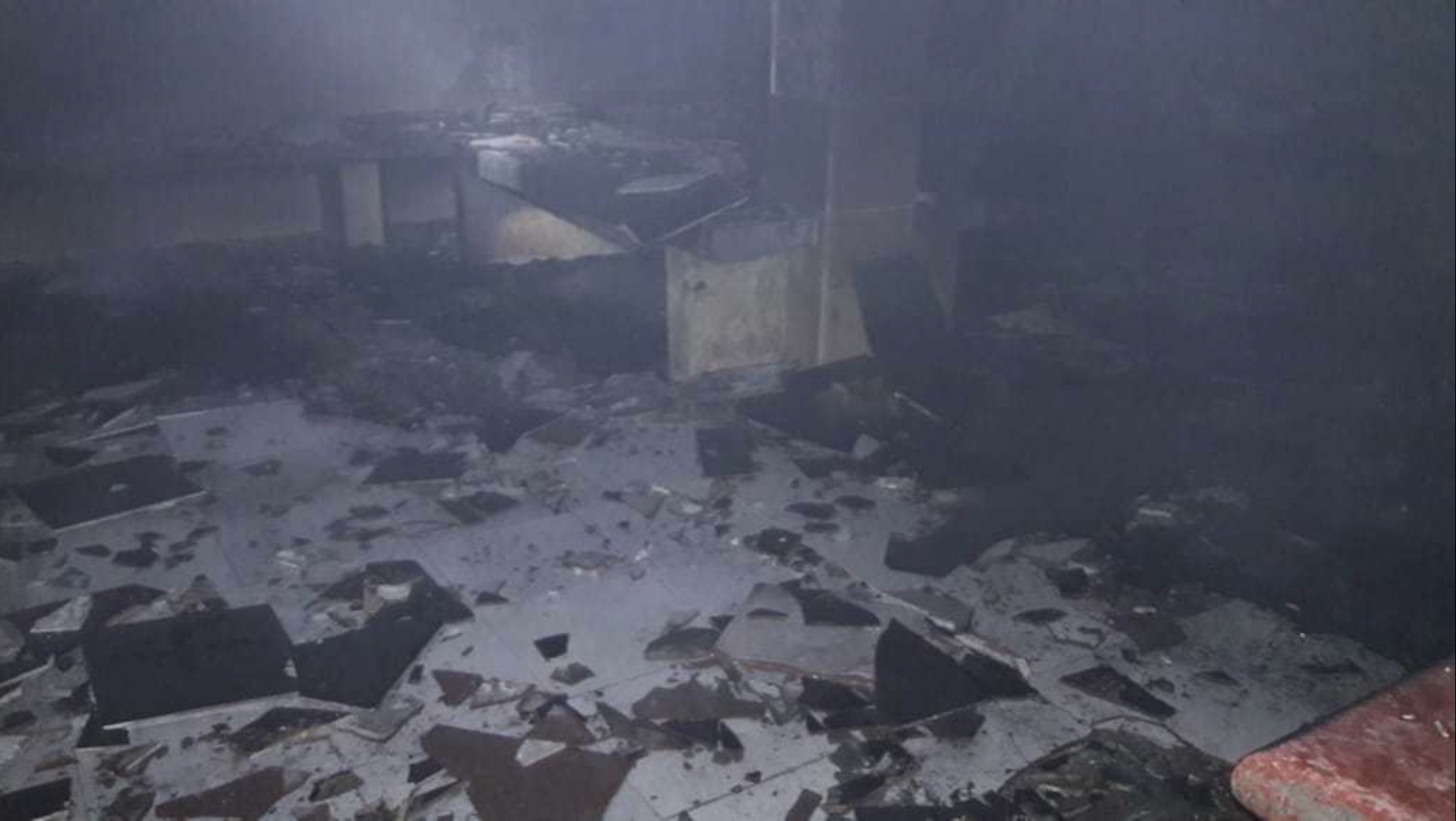 Migrantes incendian garita en Chiapas