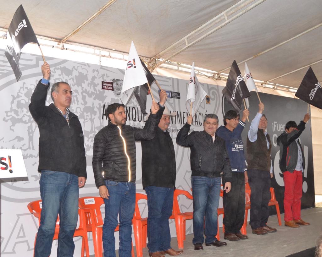 Arranca Riquelme obra en Sabinas que beneficiará a 14 mil habitantes