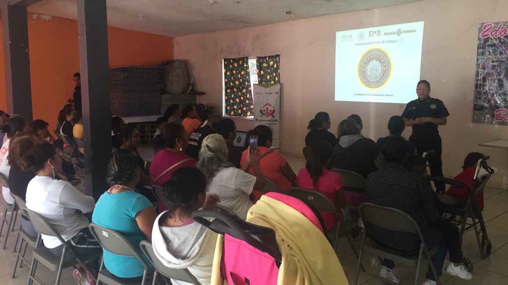 Realiza Policía Federal pláticas de género en Saltillo