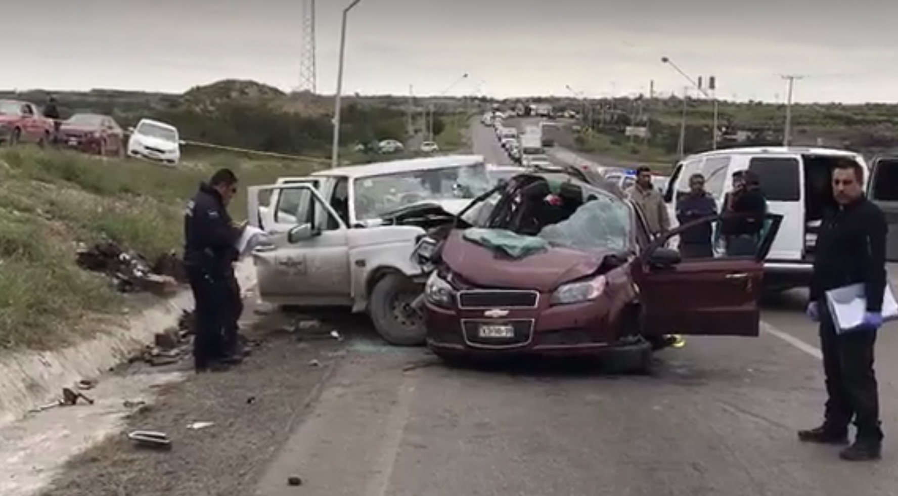 Se mata pareja en accidente en carreterazo en <br>Sabinas; eran de Piedras Negras