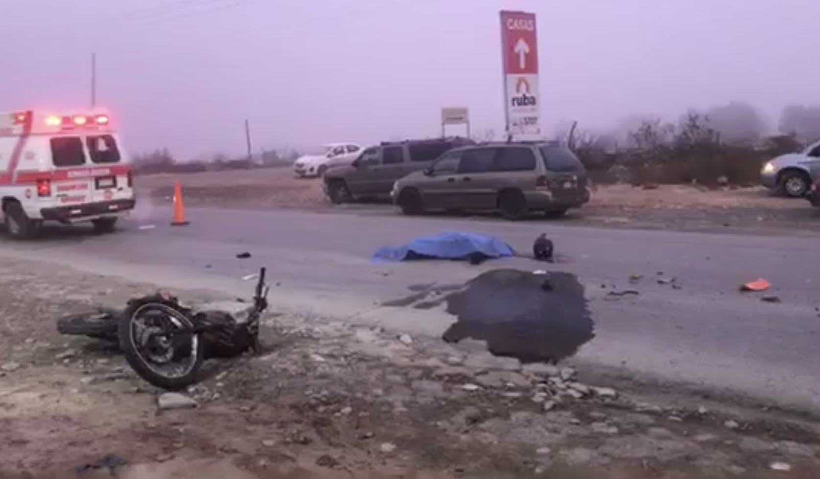 Muere motociclista tras <br>accidente en Ramos Arizpe