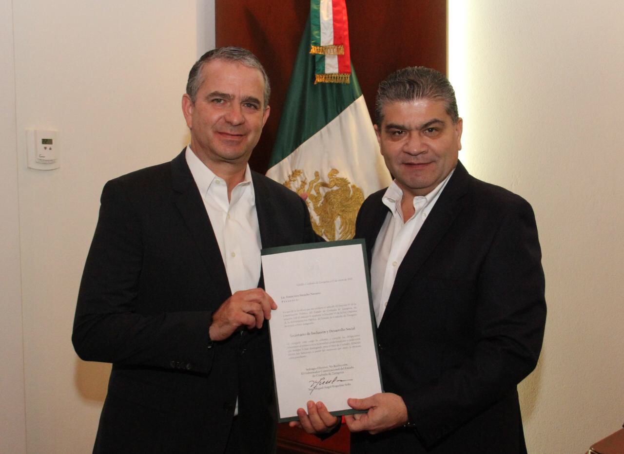 Renuncia Inocencio Aguirre a Desarrollo <br>Social; nombran a Saracho nuevo titular