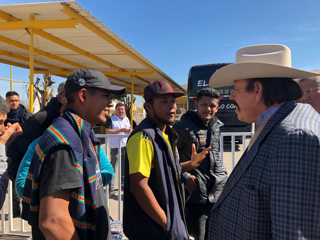 Visita Guadiana albergue de migrantes en Piedras Negras