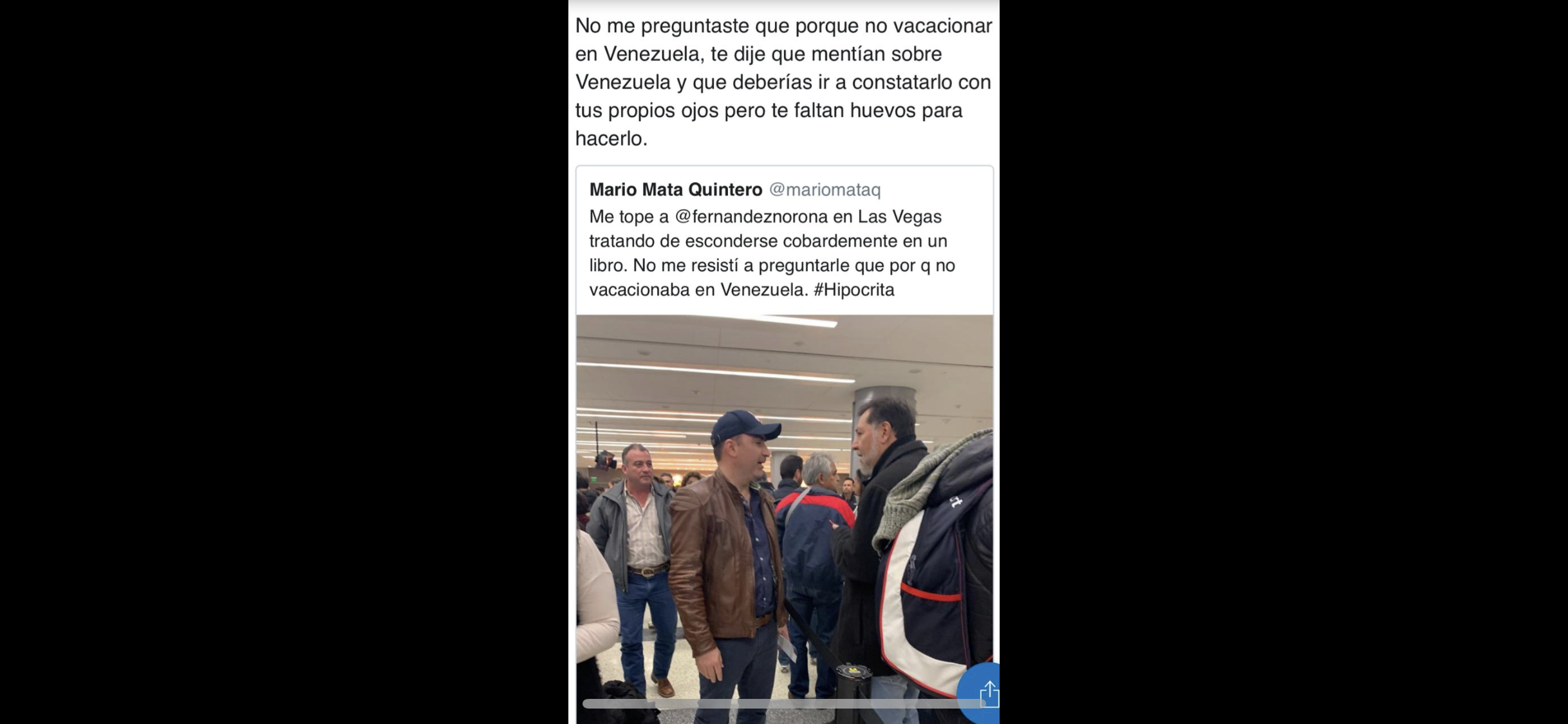 Responde Fernandez Noroña <br>a ex diputado Mario Mata