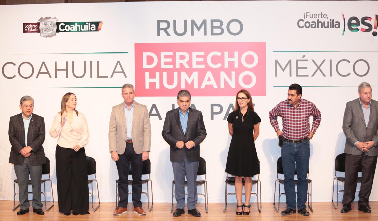 Coahuila, primer estado en iniciar políticas <br>públicas en pro de la paz: Riquelme