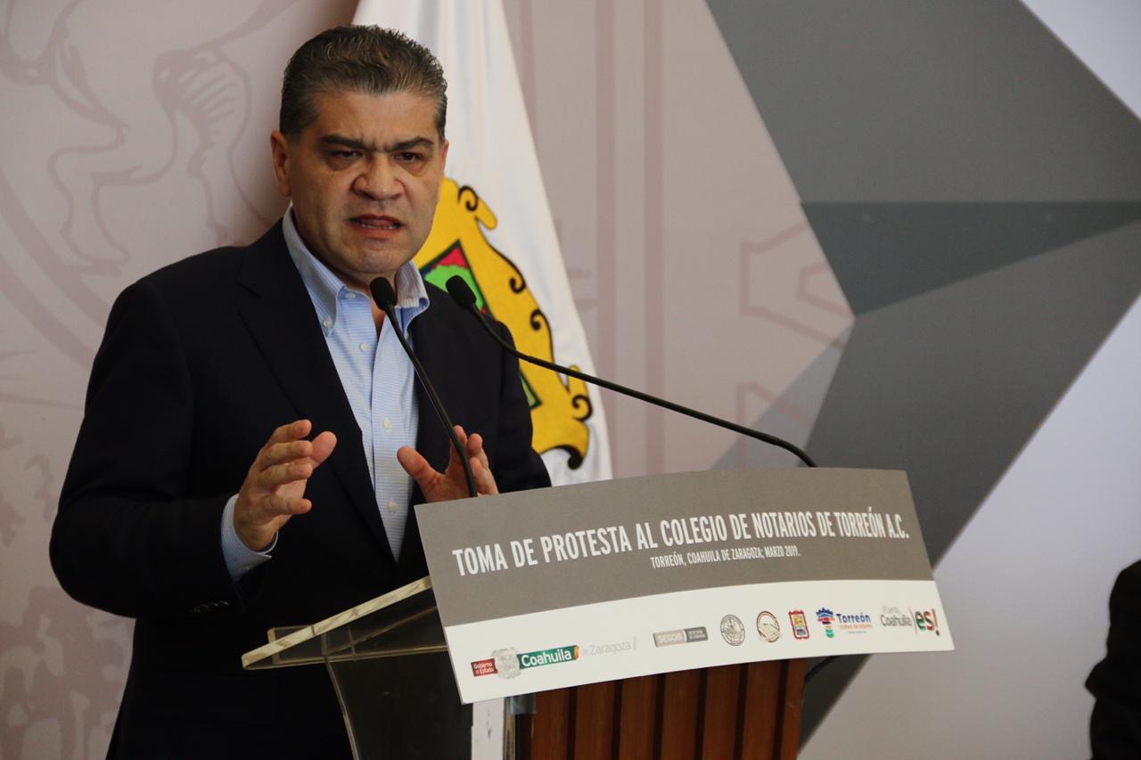 Goza Coahuila de estabilidad laboral <br>y certidumbre jurídica: Riquelme