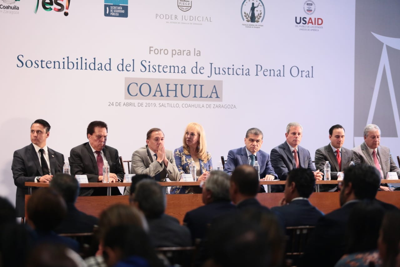 Coahuila, modelo nacional <br>en justicia y seguridad: USAID