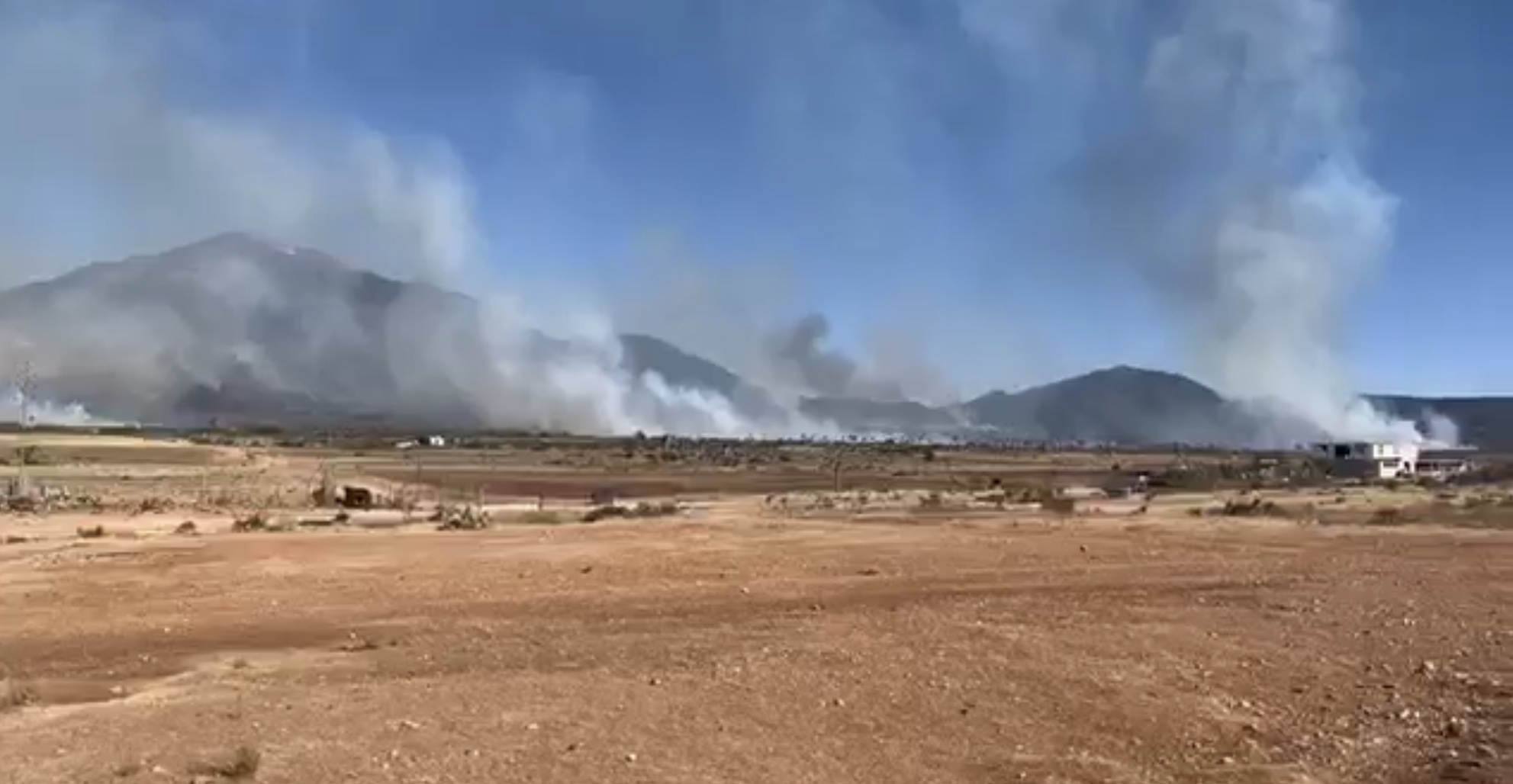 Reportan incendio forestal al sur de Saltillo