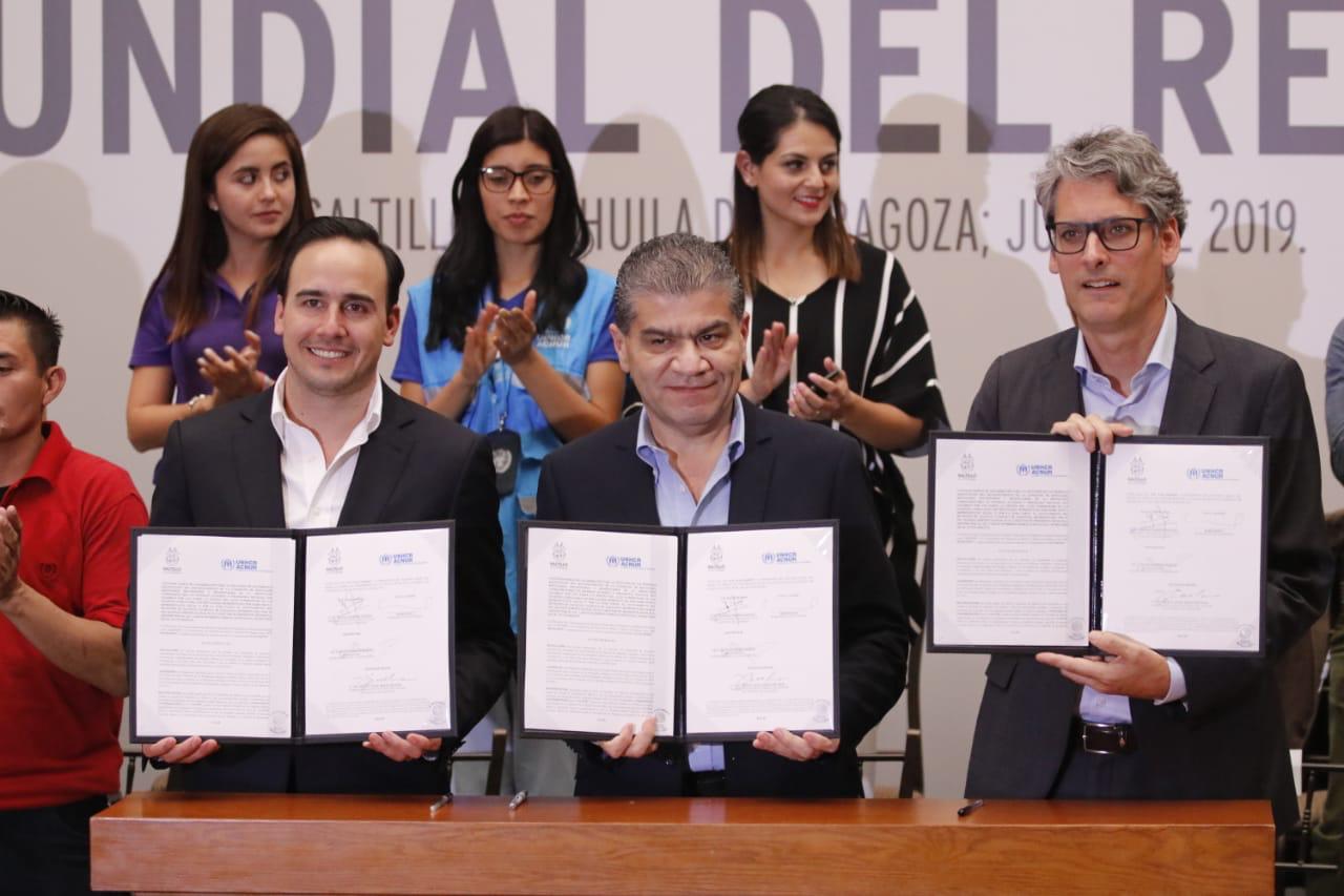 Firman en Saltillo convenio de <br>ciudades solidarias con la ONU