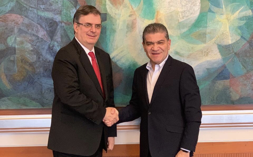 Revisan Riquelme y Ebrard políticas <br>migratorias y comerciales