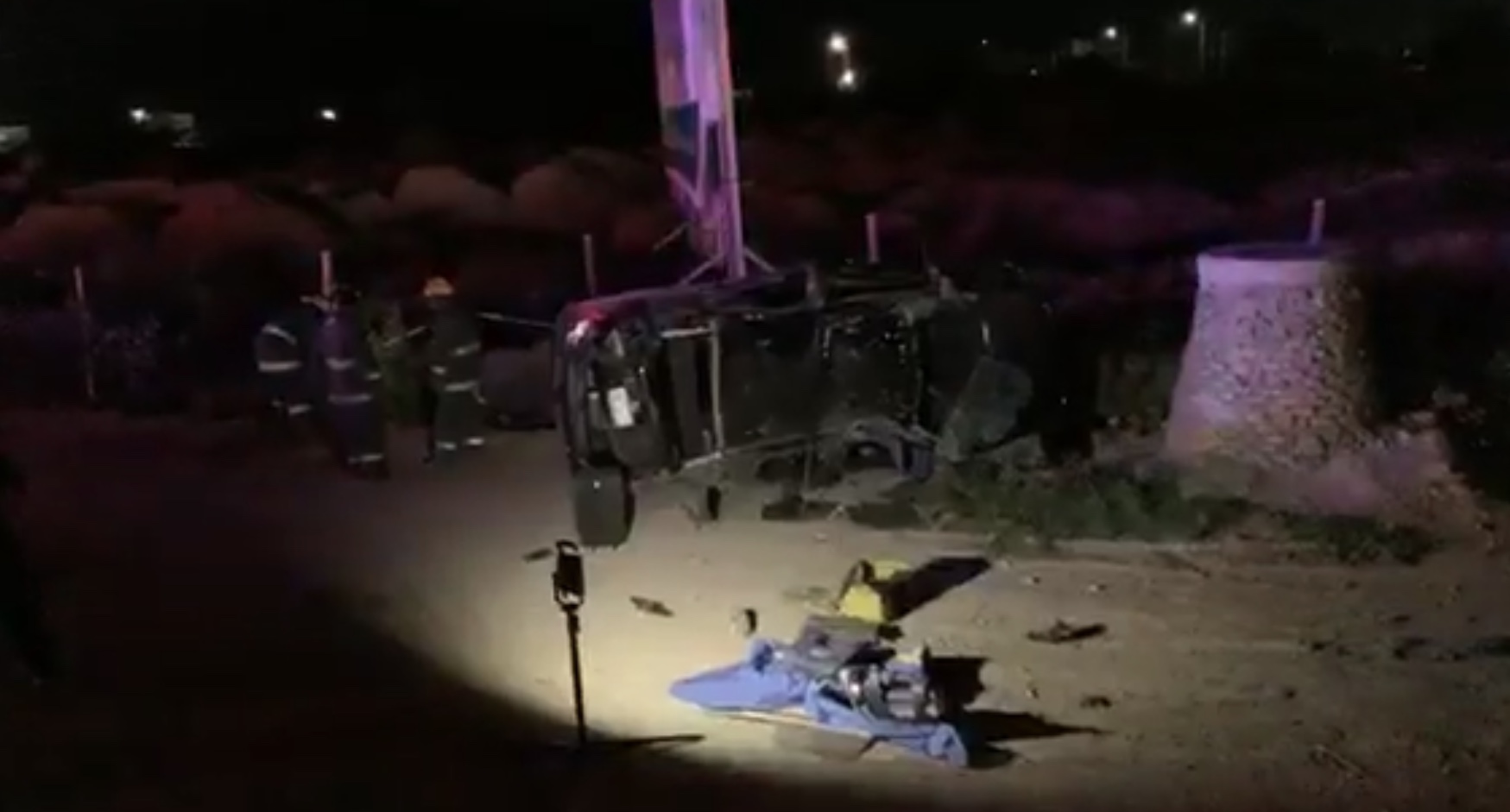 Se mata en volcadura en los límites de Saltillo y Ramos