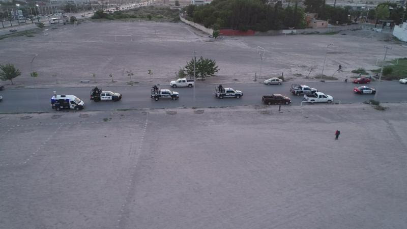 Patrullan unidos por Saltillo