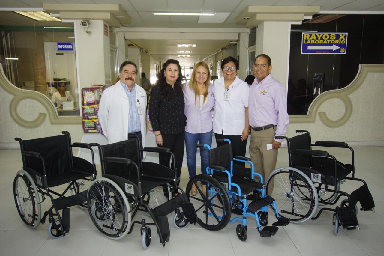 Entrega DIF estatal material a hospitales