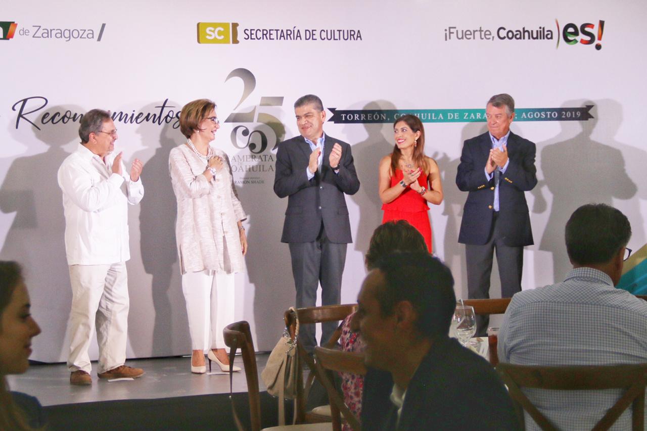 Reconoce Riquelme a Camerata de Coahuila por su 25 aniversario