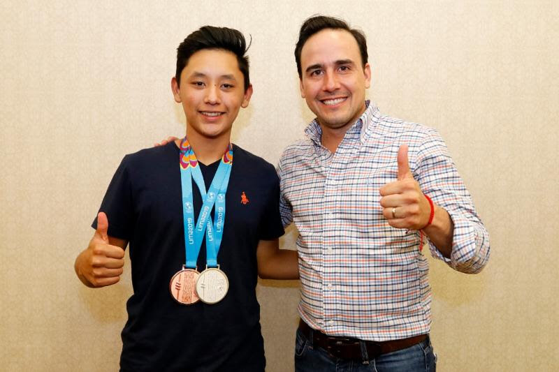 Se reúne Alcalde con Edson Ramírez, medallista panamericano