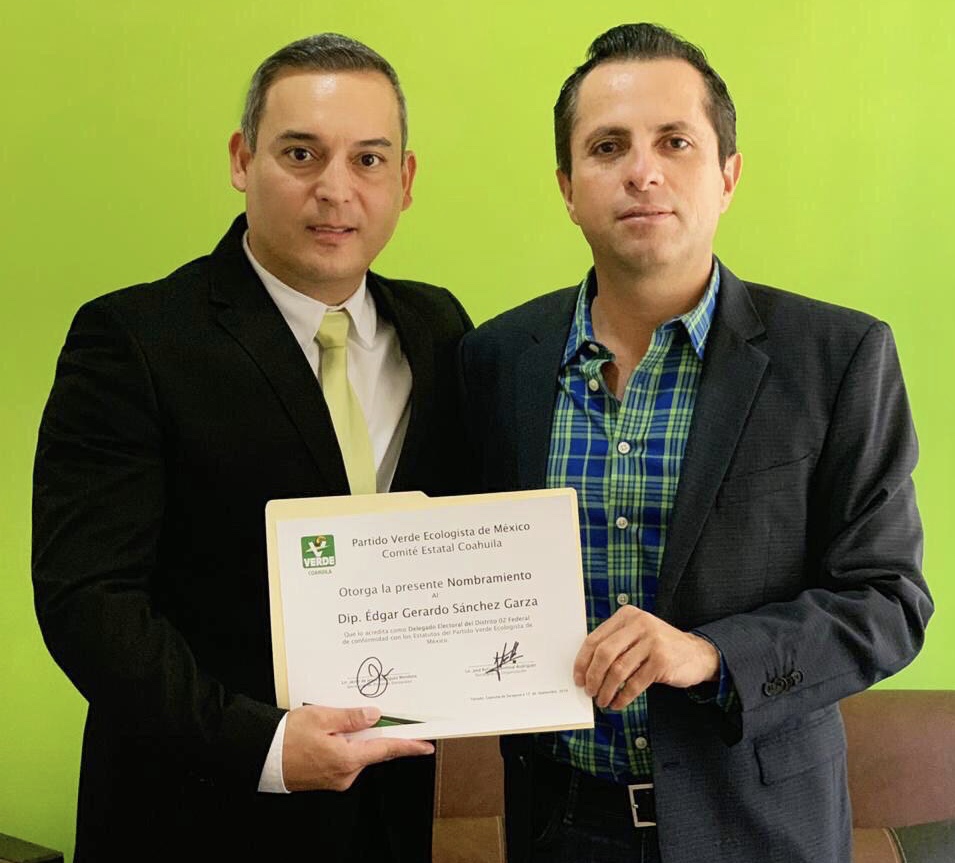 Diputado independiente <br>se suma al Partido Verde