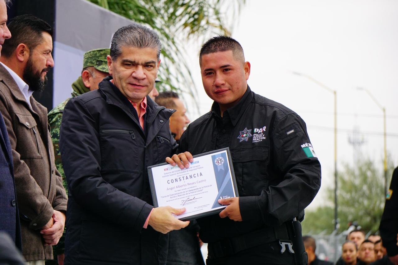 Coahuila va un paso adelante en <br>materia de seguridad: Riquelme