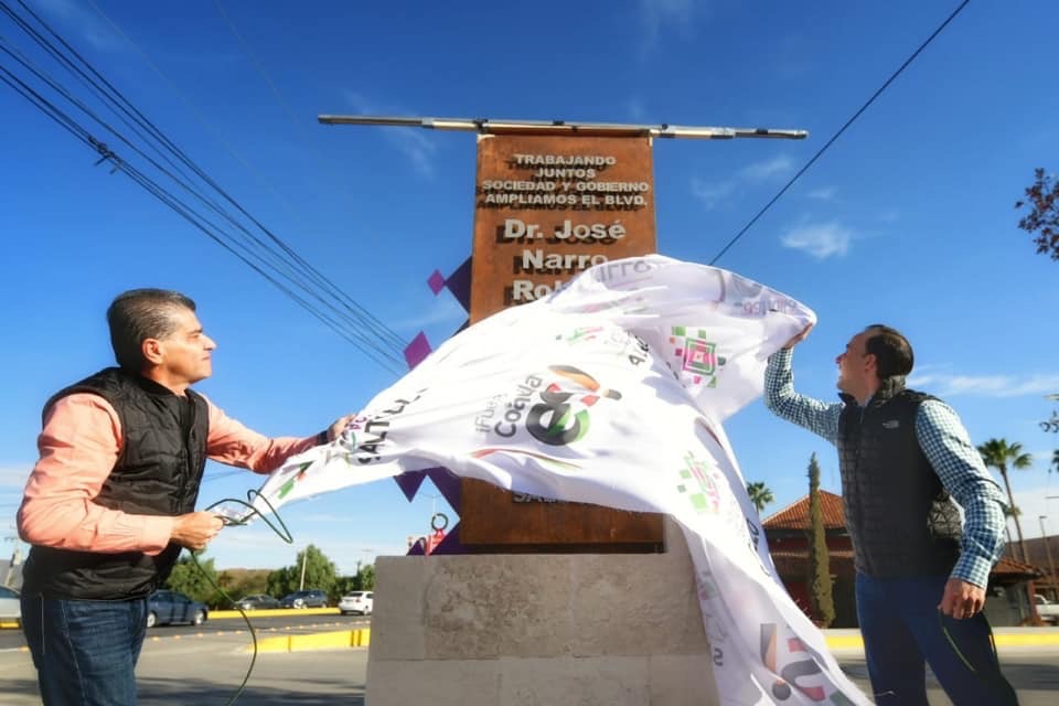 Manolo y Riquelme transforman <br>las vialidades en Saltillo