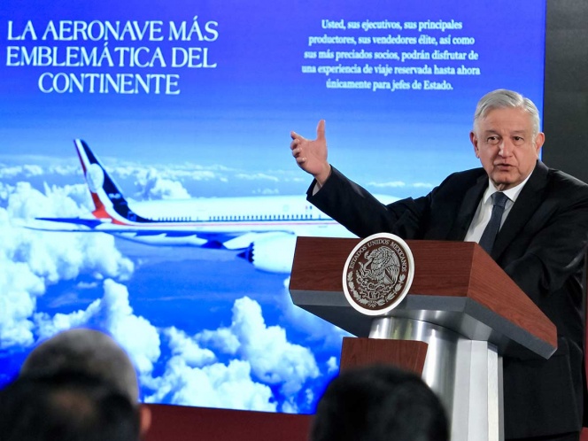 Tras fracaso en venta, AMLO rifaría el <br>avión presidencial; $500 el ‘cachito’, dice