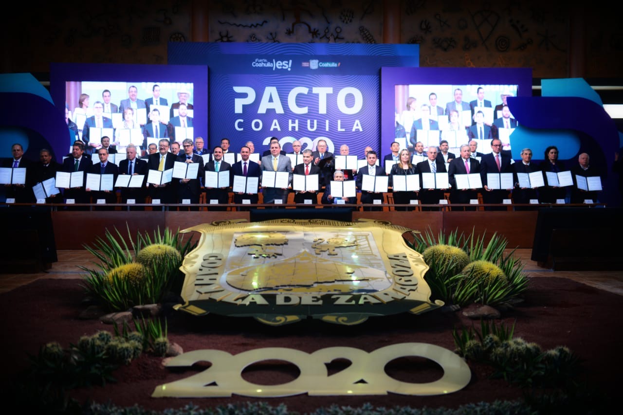 Firman Pacto Coahuila 2020; consolida <br>estado liderazgo en materia laboral