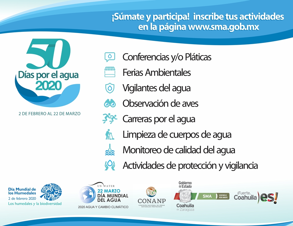 Preparan “50 días por el agua” en el estado