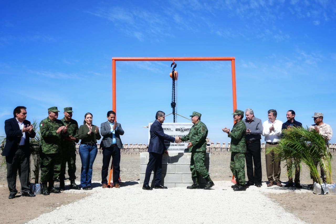 Continúa blindaje de Coahuila; inicia <br>construcción de cuartel militar en Acuña