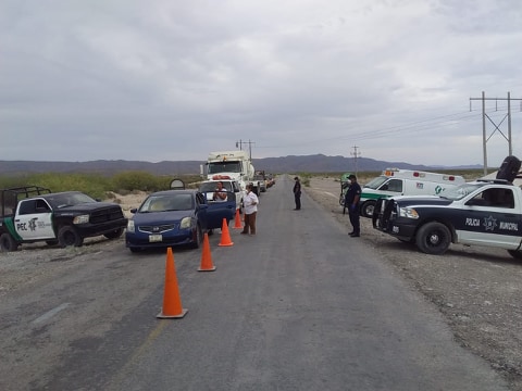 Instalan filtros sanitarios en Ocampo y Laguna del Rey