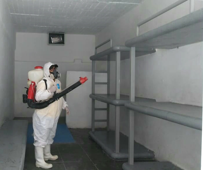 Sanitizan centros penitenciarios y de internamiento para adolescentes