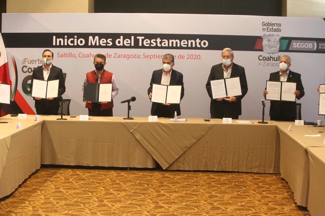 Inicia en Coahuila campaña “Septiembre, mes del testamento”