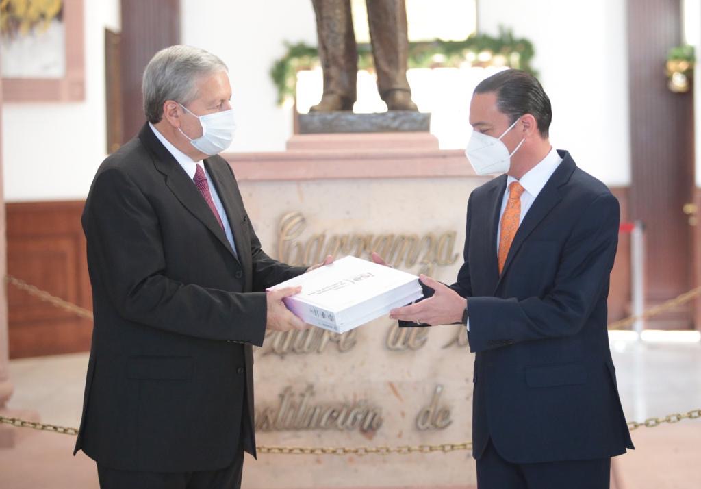 Recibe Congreso Tercer Informe <br>del gobernador Miguel Riquelme