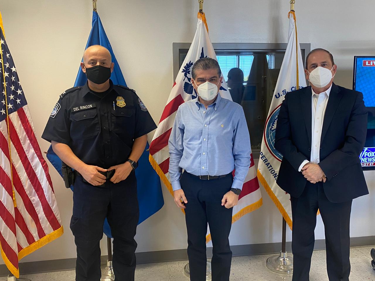 Acuerdan MARS y jefe de Aduana de Eagle Pass <br>presentación del “Corredor Económico del Norte”