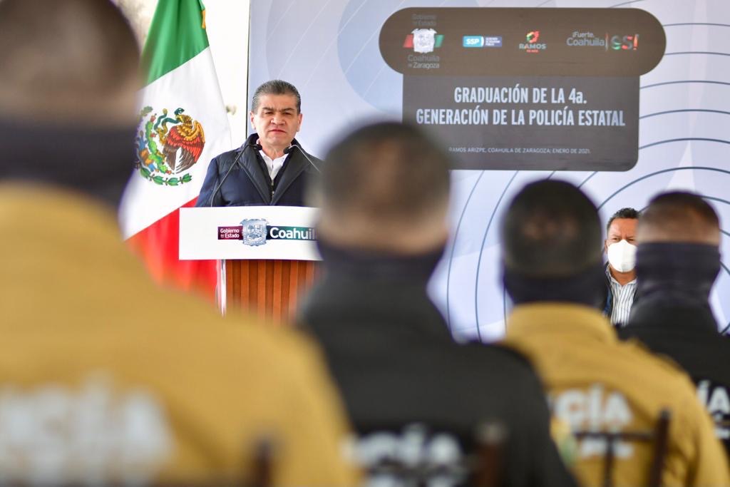 Ratifica Riquelme compromiso de <br>mantener a Coahuila seguro y en paz