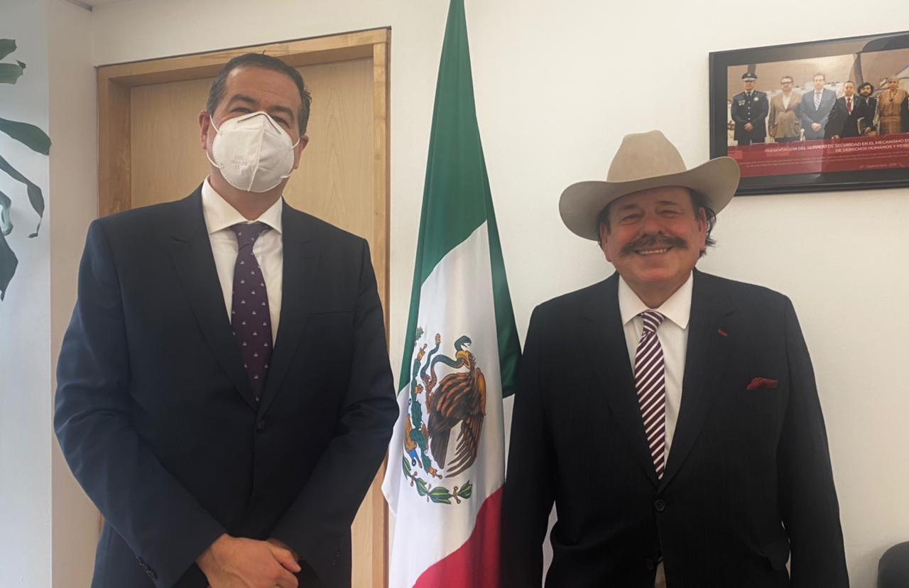 Se reúne Guadiana con subsecretario <br>de Seguridad Pública federal