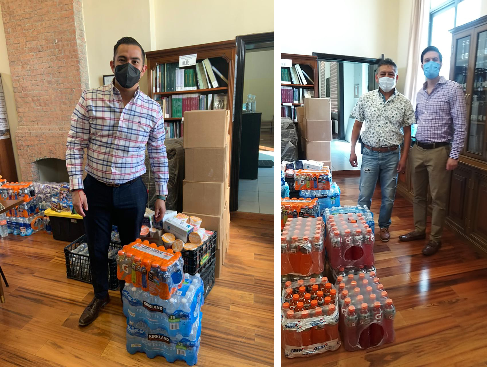 Recibe Congreso del Estado <br>donativos para la Sierra de Arteaga