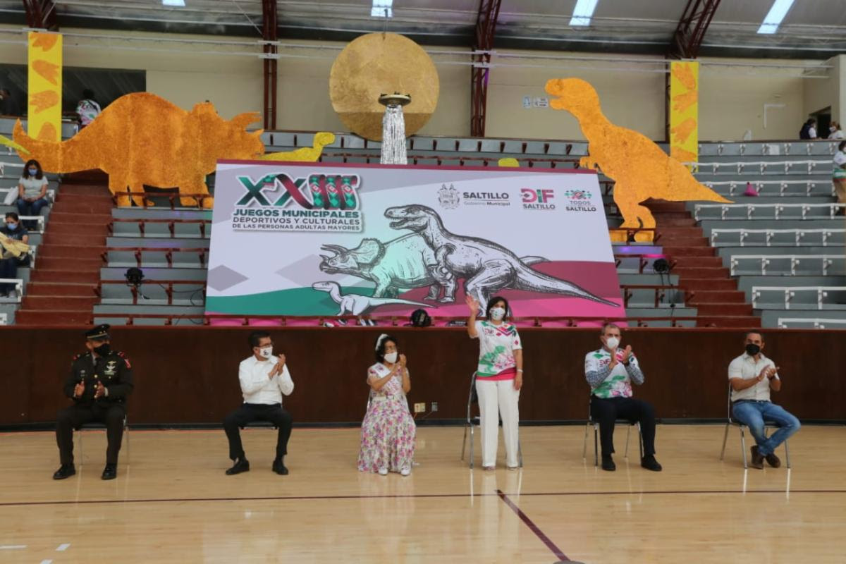 Inauguran los XXIII Juegos Municipales <br>de las Personas Adultas Mayores en Saltillo