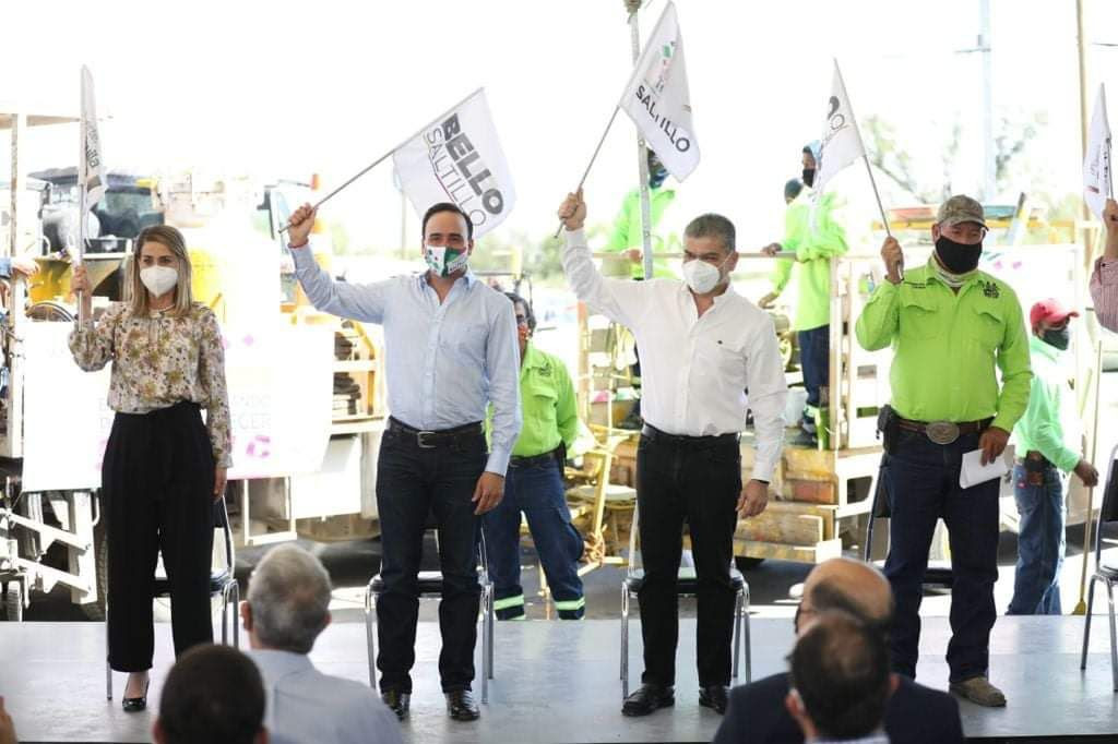Arrancan gobernador y alcalde última <br>etapa del programa Bello Saltillo