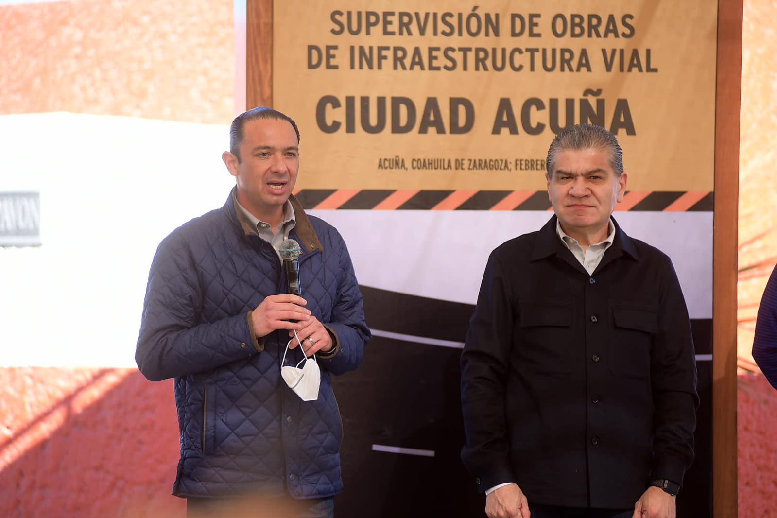 Supervisan Emilio de Hoyos <br>y Miguel Riquelme obras en Acuña